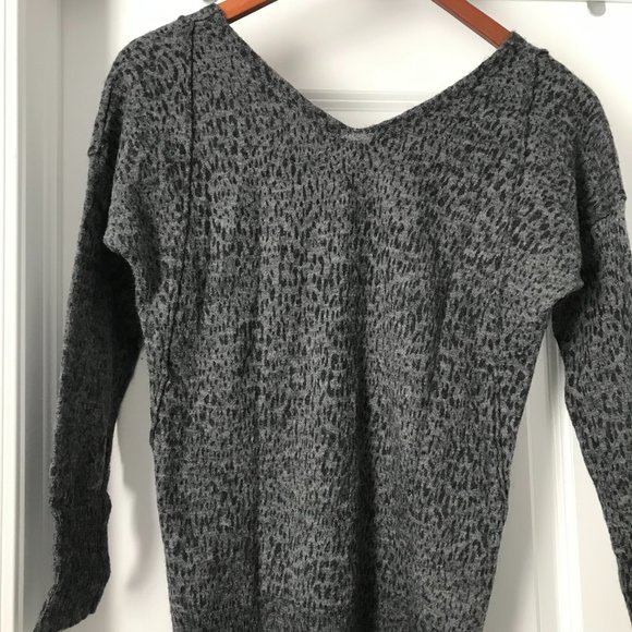 Rebecca Taylor Leopard Print V-Neck Sweater (M) - Picture 5 of 5